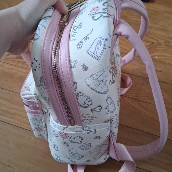 Disney Belle Beauty And The Beast Mini Loungefly Backpack - Picture 3 of 6